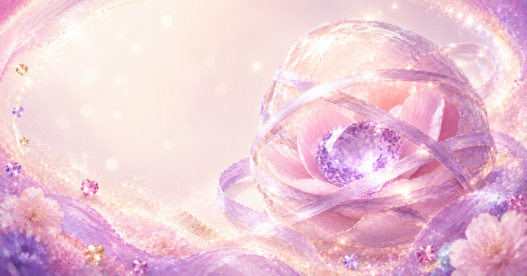SPARKLE Friendship Glow Glistening crystal nest with floral accents